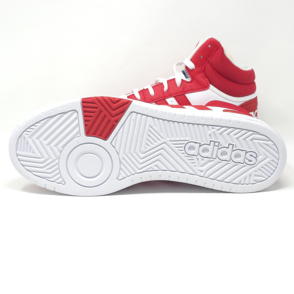 adidas Men’s Hoops 3.0 Mid Basketball Shoes Red - Picture 7 of 11